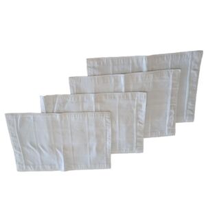 Calvin Klein Home Modern Cotton Placemats / Napkins - Set of 4 White